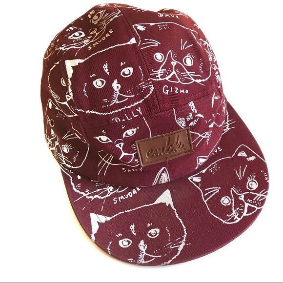 Other - HOST PICK Limited Edition CMBK 5 Panel Maroon Cat